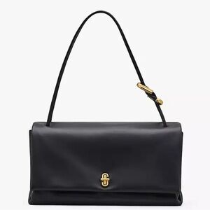 Marc Jacobs Large Dual Black Shoulder Bag with Gold Hardware